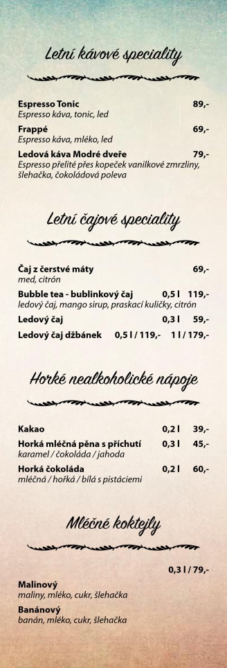 Kavárna Modré dveře - nápojový lístek 2023_duben_web_3 Kavárna Modré dveře - nápojový lístek