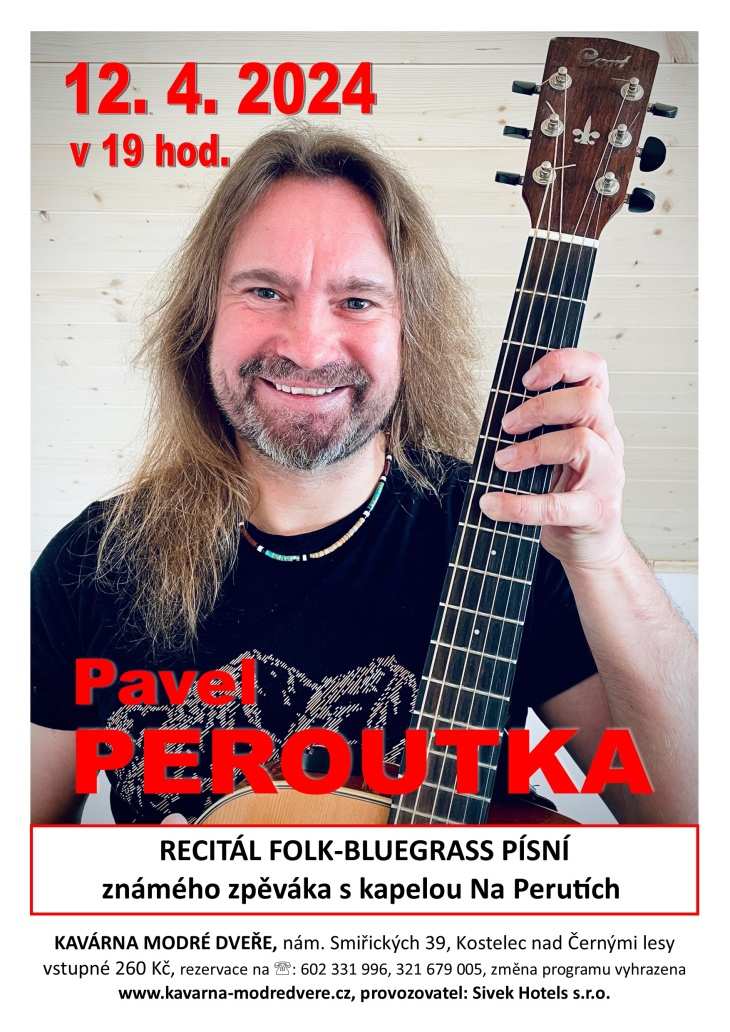 Pavel Peroutka - recitál folk-bluegrass písní